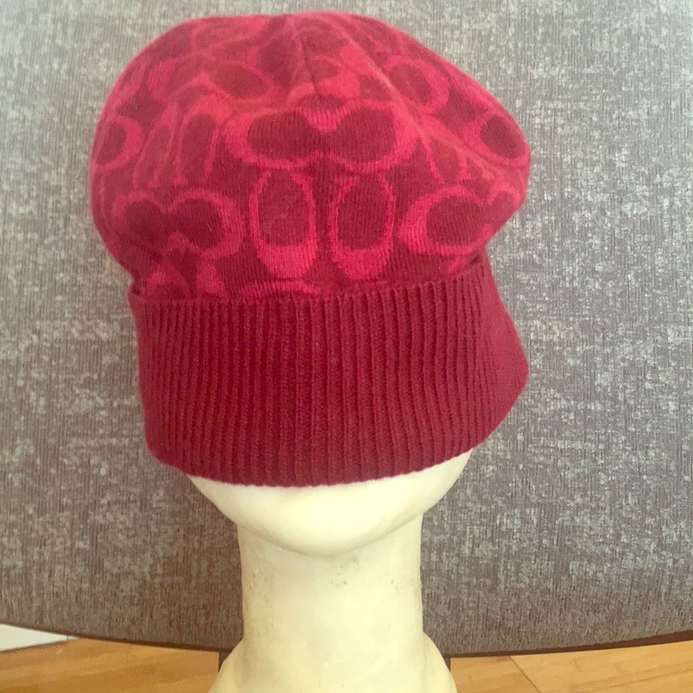 NWT Coach red logo kit hat